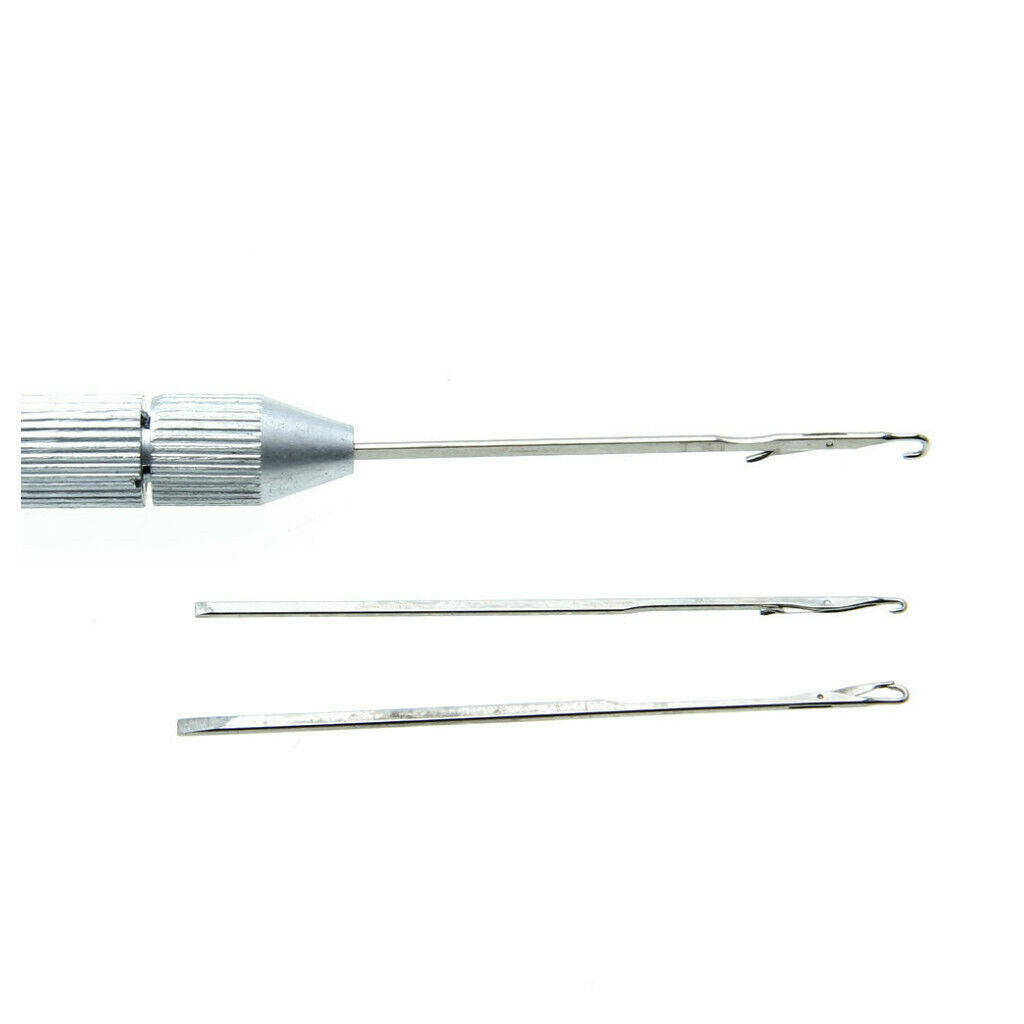 2-in-1 Wire Hook Knitting Pulling Needles Loop Holders for DIY Crafts Kit