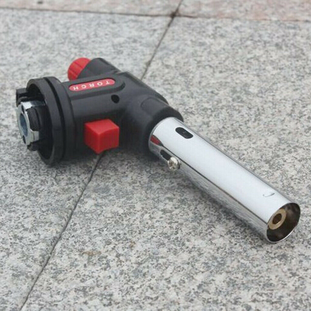 Camping Picnic Gas Torch Butane Burn Flame Gun Outdoor Ignition Flamethrower
