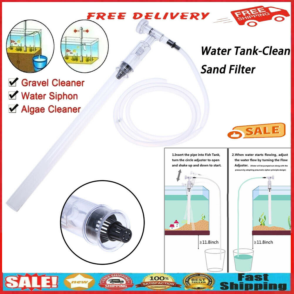 Aquarium Fish Tank Water Change Gravel Cleaner Water Tank-Clean Sand Filter