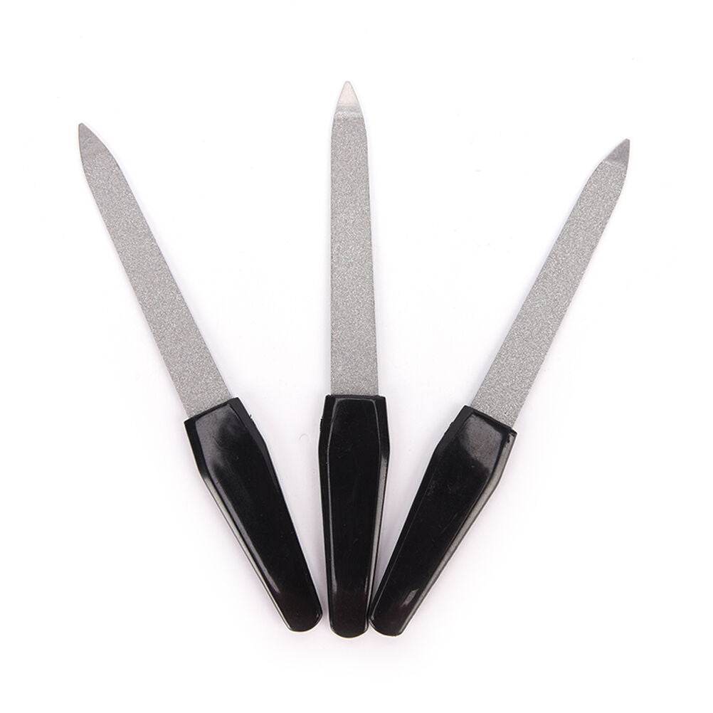 12.5cm Stainless Steel Metal Nail Art File Manicure Pedicure Tool Nail Files .DD