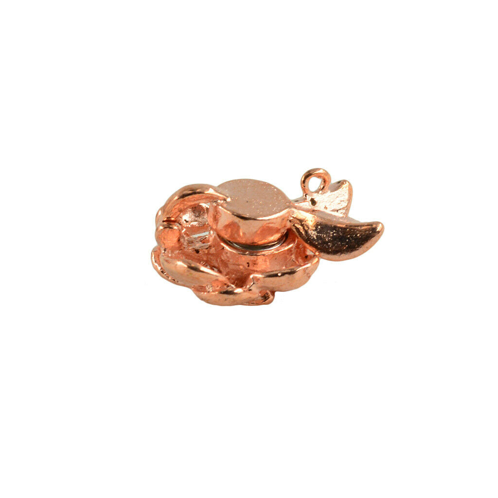 5pcs Jewelry Magnetic Clasps Flower Charm Beads for Bracelet Necklace Making