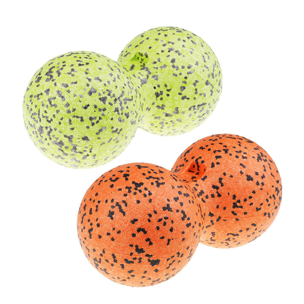 Double Massage Ball Peanut   Point For Yoga Gym Training Sports Green