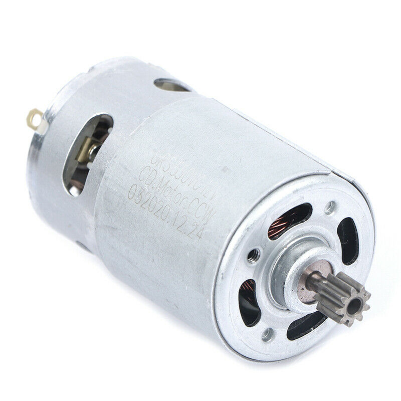 1PC 12V 19500 RPM DC Motor with Two-speed  9 Teeth Torque Gear Box for Drill TH