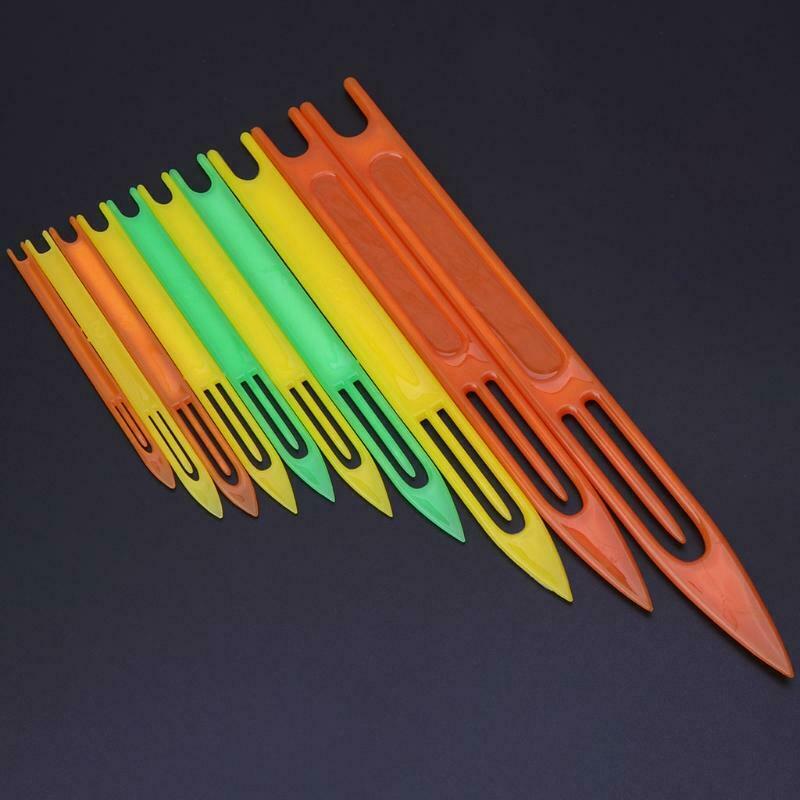 10x Fishing Netting Needle Repair Net Line Plastic Shuttles Mending Weaving