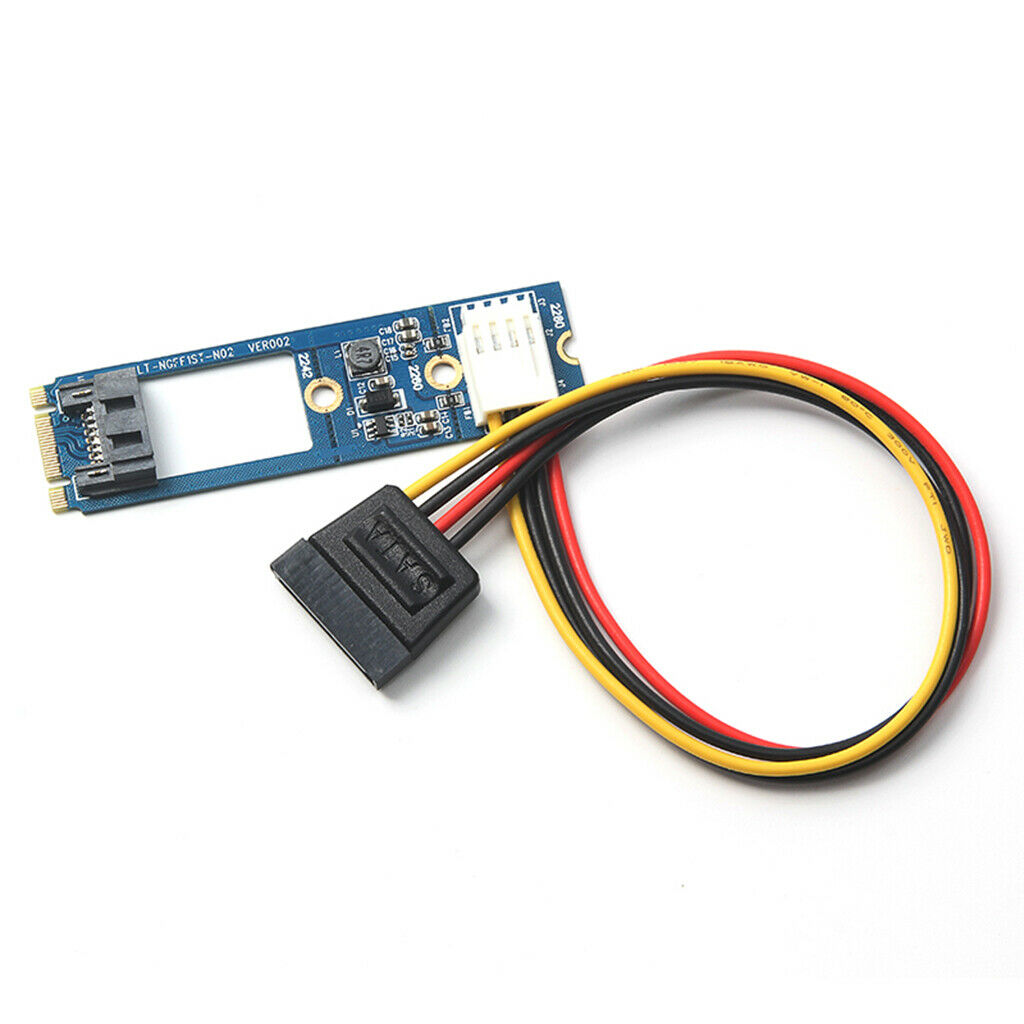 M.2 NGFF to SATA III SSD 7 Pin Adapter Converter Board Card PCB NGFF 4pin