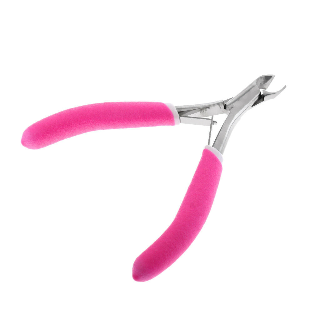 Pink Manicure Pedicure Fingernail Toenail Nail Cuticle Pliers Clipper Cutter