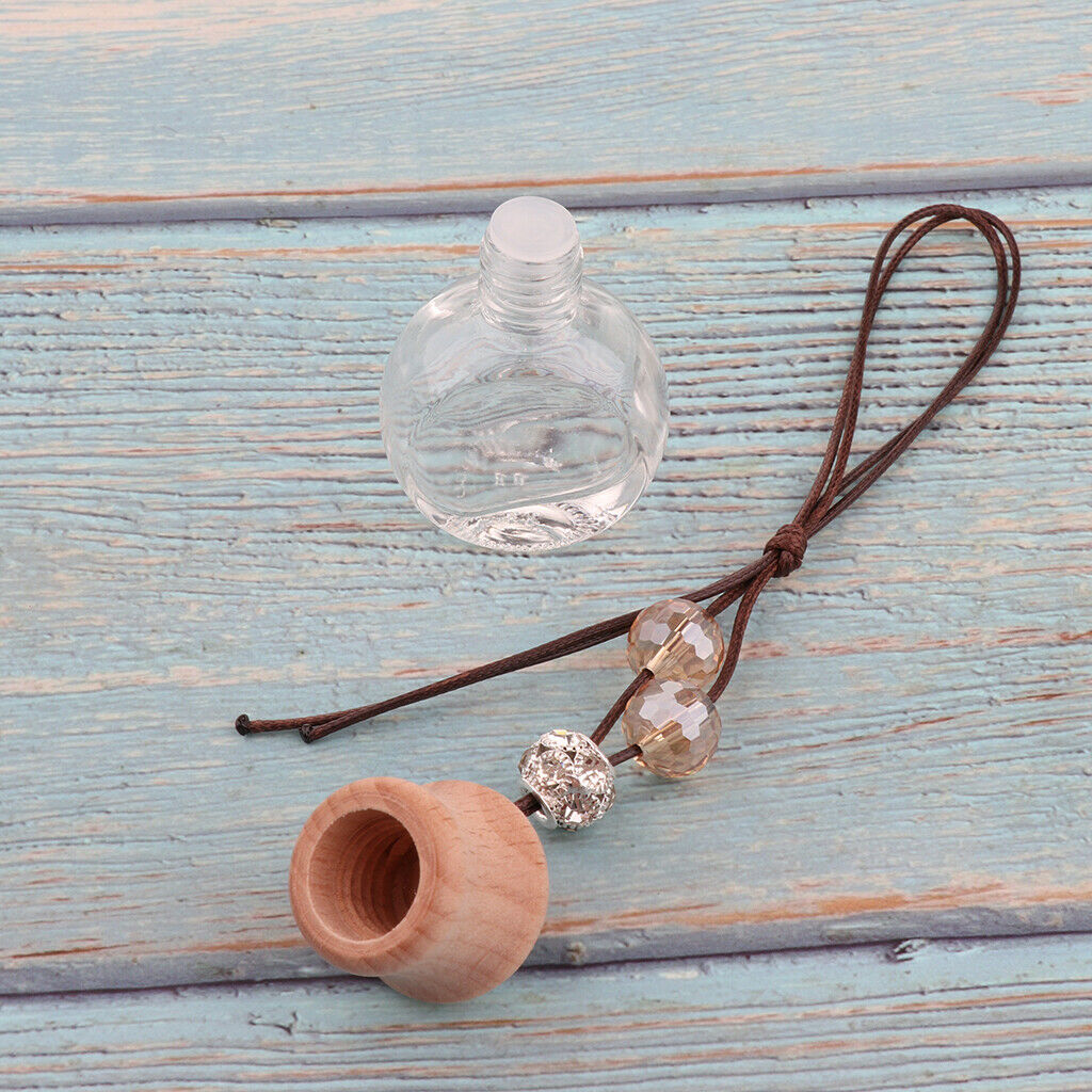 10pcs Transparent Refillable Car Hanging Perfume Bottle Fragrance Bottle