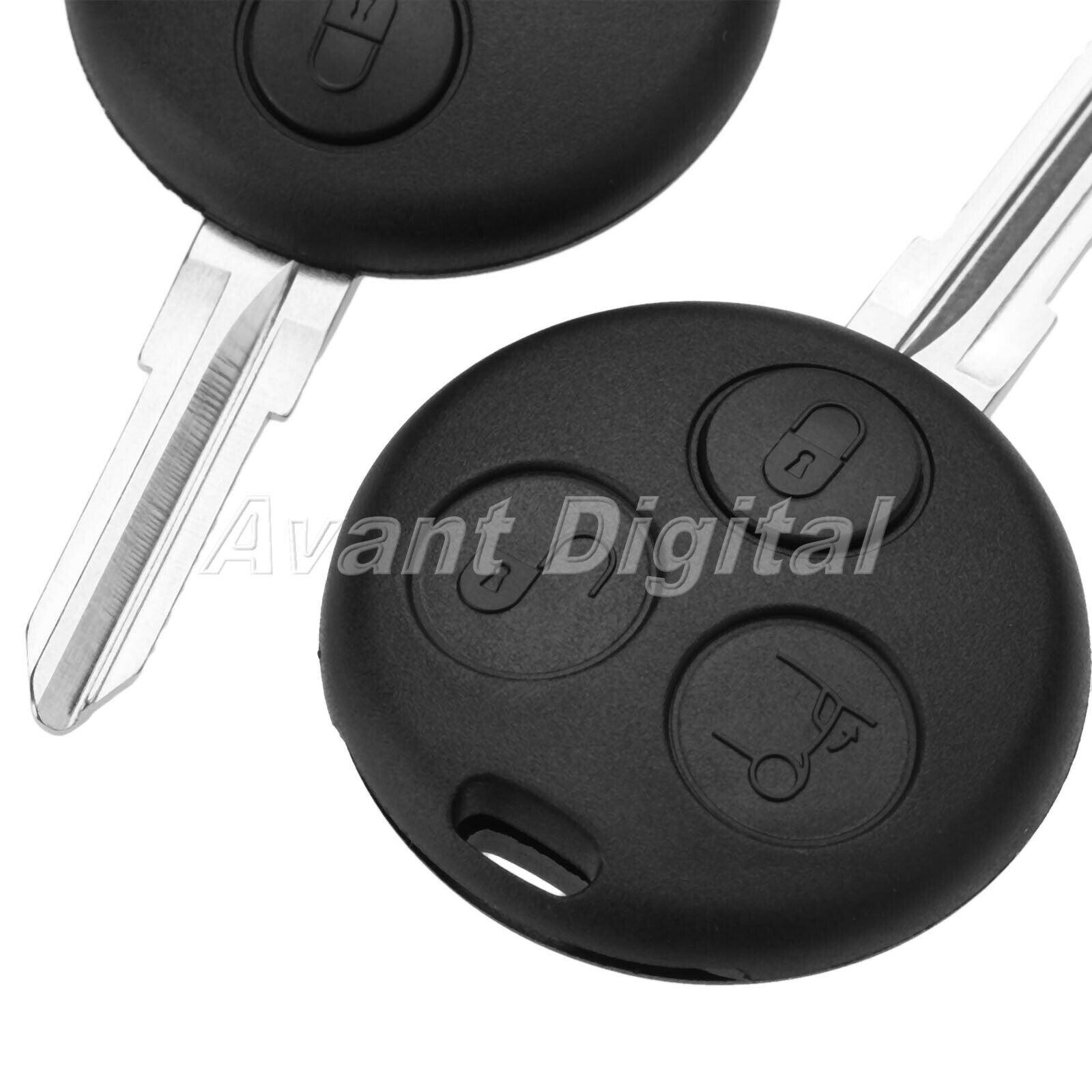 1Pc Car Remote Key 3 Button 433MHz Fit For Mercedes Benz Smart Passion 2000-2004