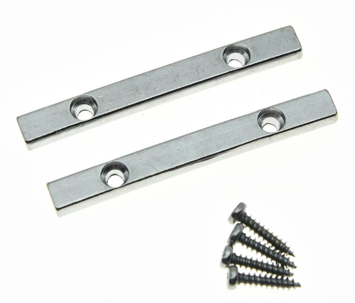 2x 44.5mm Chrome Electric Guitar String Retainer Bar for Floyd Rose Guitar