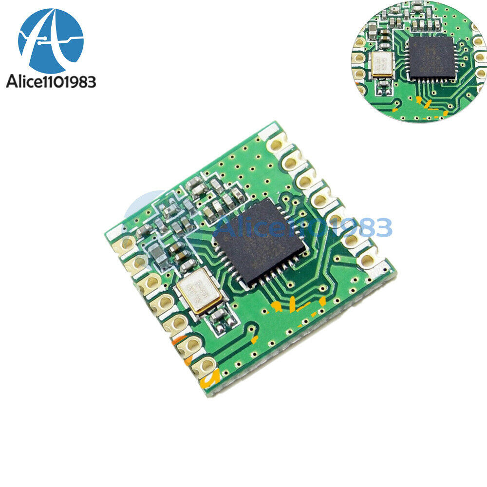 2PCS RFM69CW Wireless Transceiver 433Mhz HopeRF RFM69W-433S2 RFM12B compatible