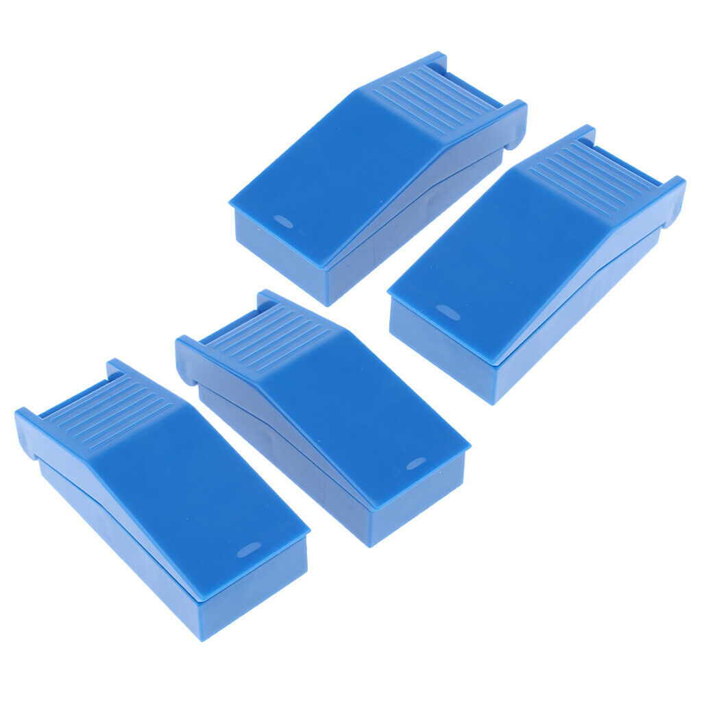 4 Pieces Portable ABS Pill Splitter Cutter Case Container Organizer Travel