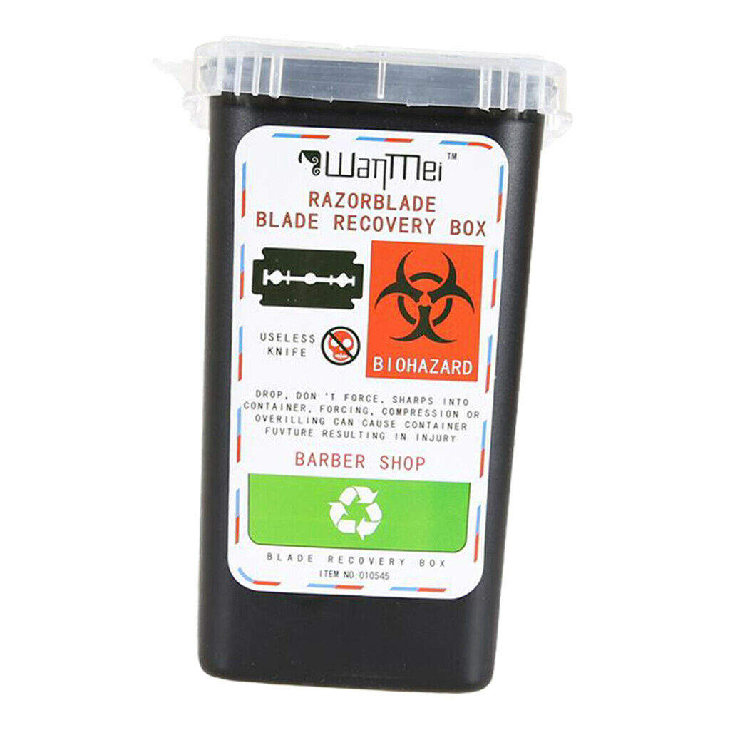 Plastic Small Sharps Biohazard Needles Blades Disposal Container Bin 3 Color