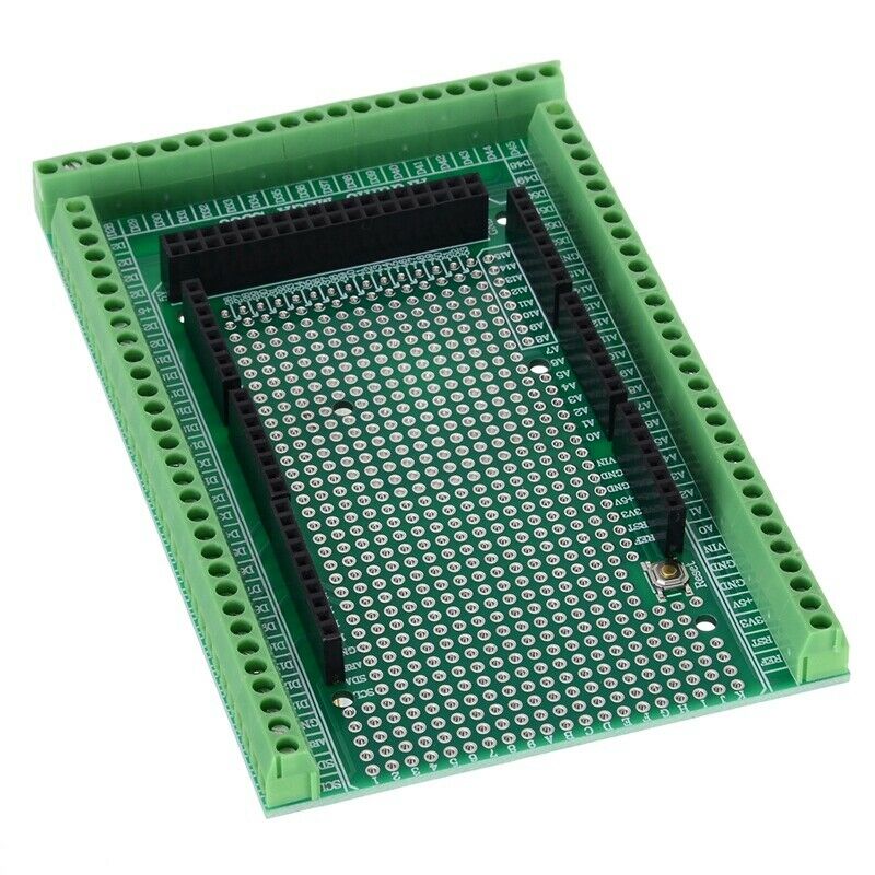 4X(Double-Side PCB Terminal Block Shield Board Kit for UNO MEGA-2560 R3 L7N9)