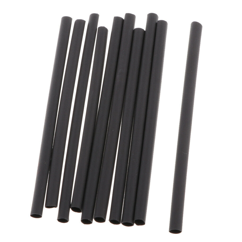 10 Pieces Shrink Tube Hose Wrap Cable 3.5 Mm Black
