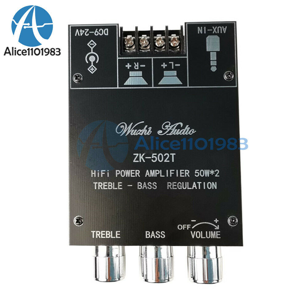 TPA3116 2*50W 2 Channel Bluetooth 5.0 Stereo Audio Amplifier Board Subwoofer