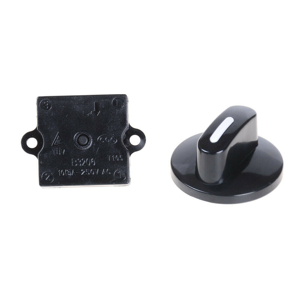 Fan 4 Position 3 Way Selector Rotary Switch 13A 120VAC With Kno.l8