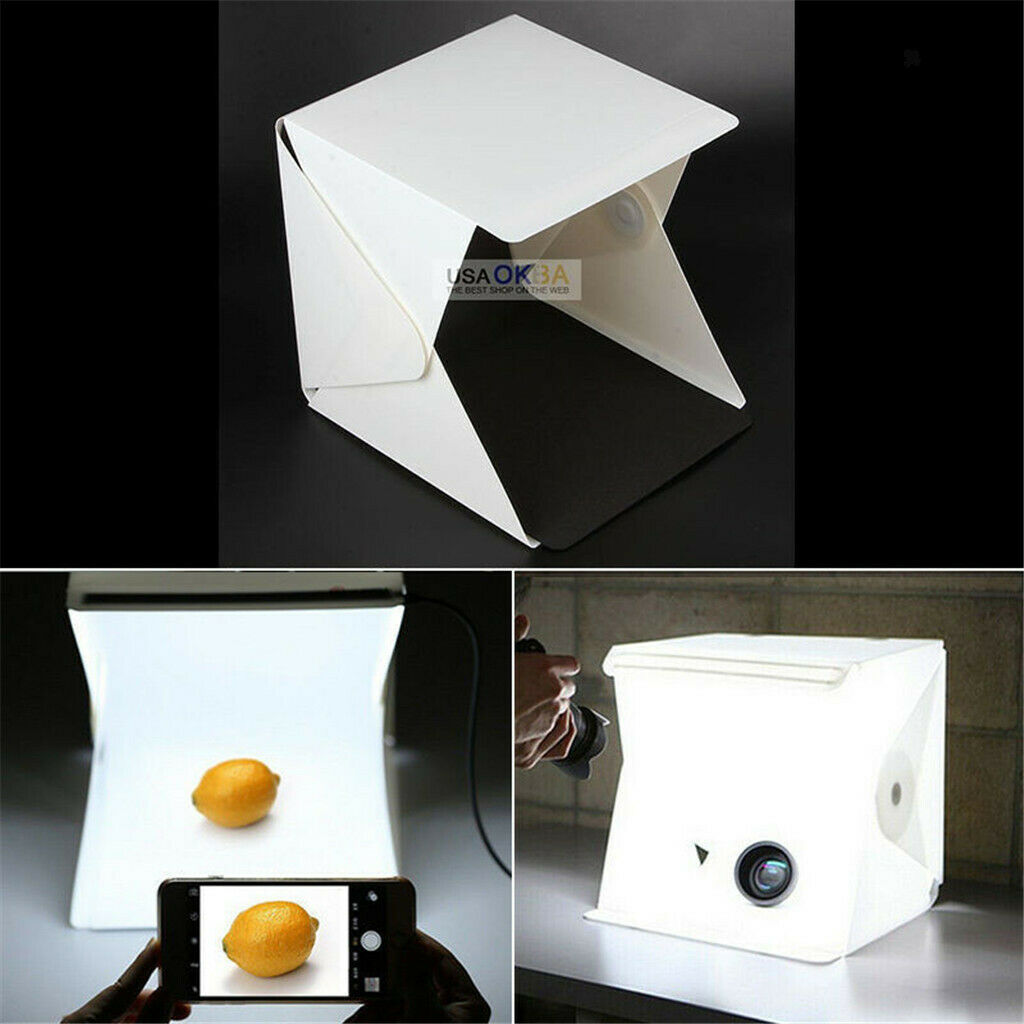 20cm 8-inch LED Light Room Photo Studio Photography Lighting Tent Kit Folding