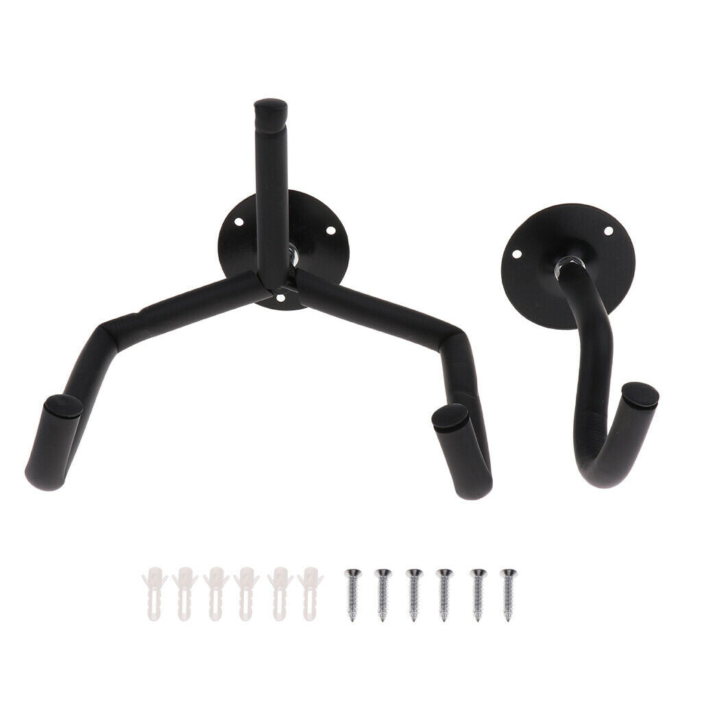 2 Pieces Long Arm Guitar Wall Hanger Holder Stand Music Hanging Supplies