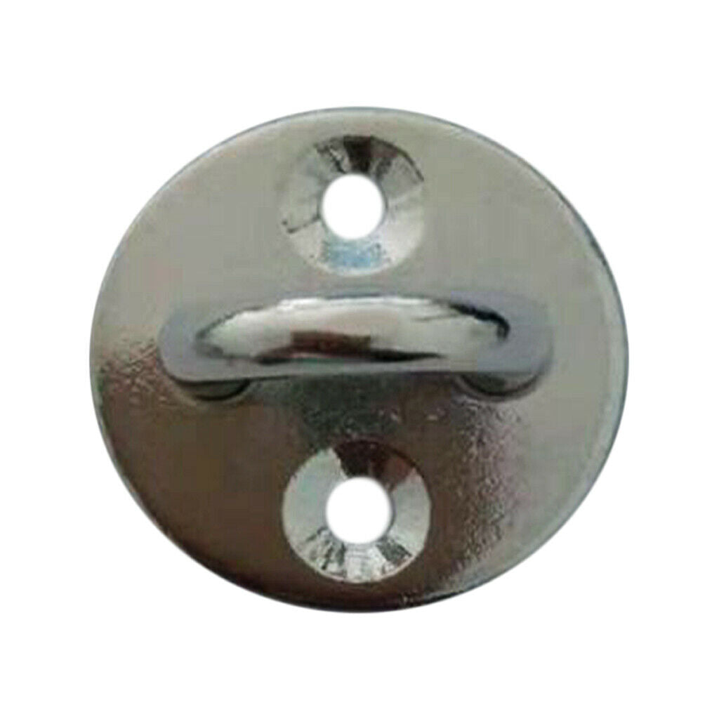304 Stainless Steel Round Pad Eye Plate Shade Sail Sailboat Hardware 8mm