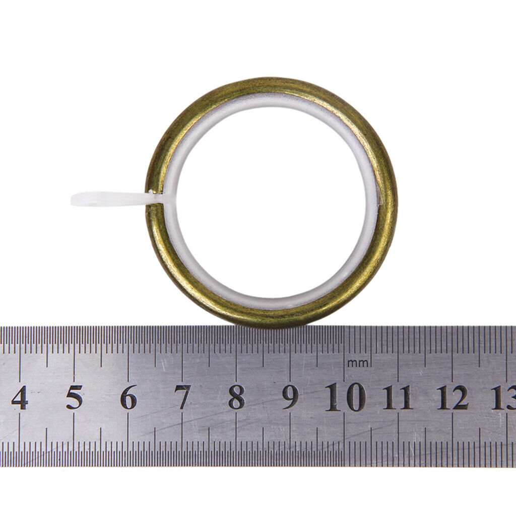 10PCS Metal Curtain Rings Silencer Noise Reduction Curtain Accessories - Bronze