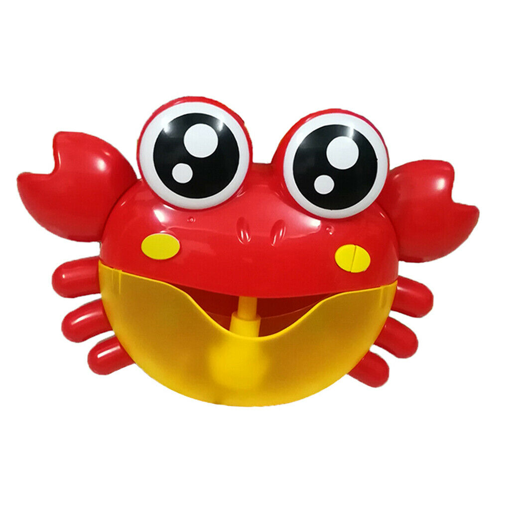 2x Baby Crab Bubble Blower Bubble Machine with Nursery Rhyme Bathtub Bath Toys