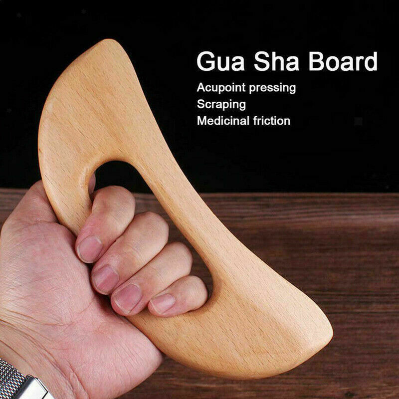 Wooden Wood Beech Gua sha Massage Tool Board for Release Back Legs Pain