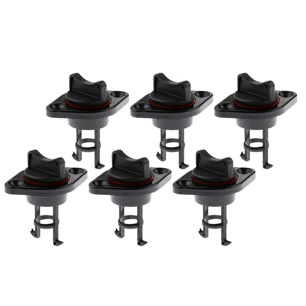 Qty 6 Universal Marine Canoe Kayak Boat Thread Drain Screw Plugs 1" Kits