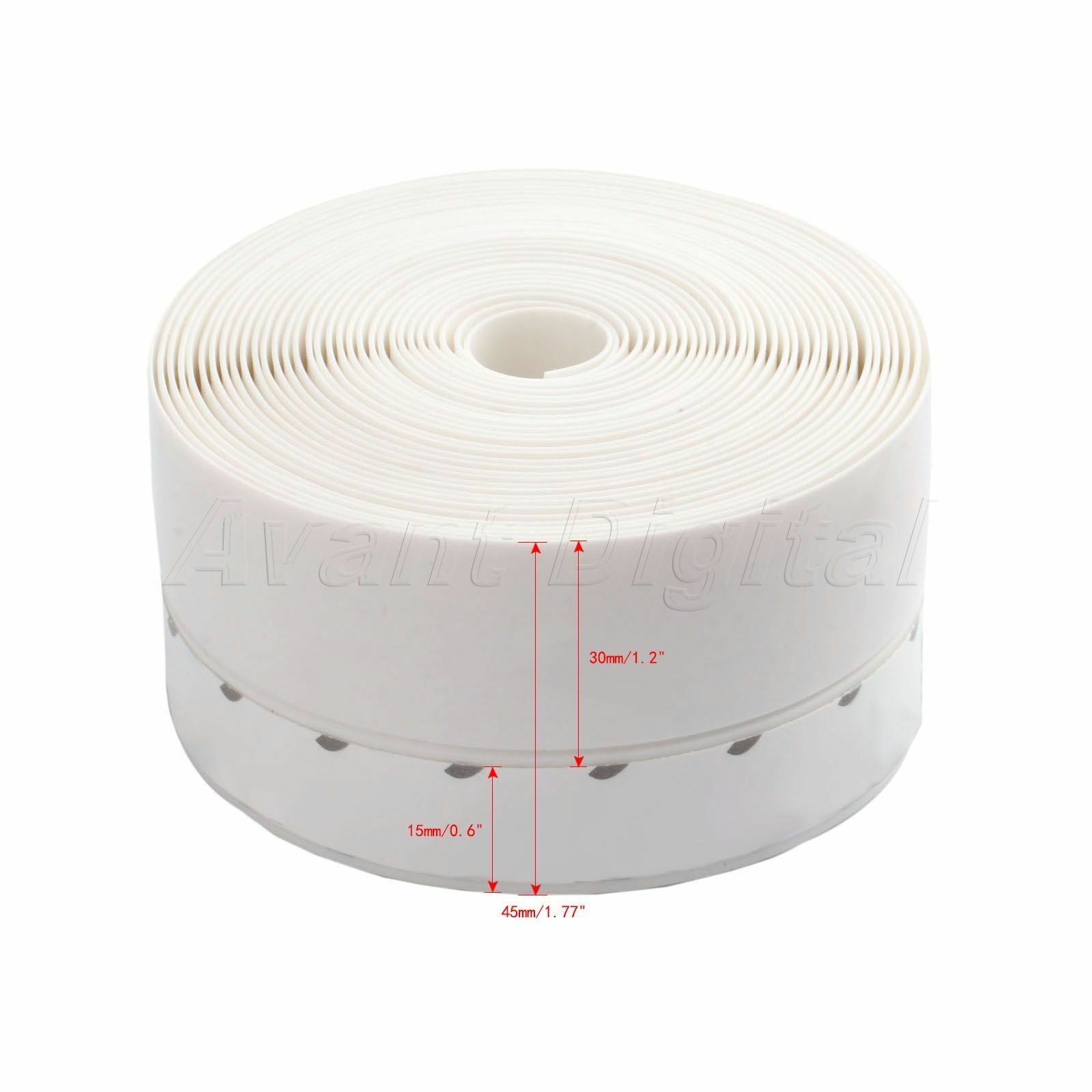 5M Car Window Door Draught Self Adhesive Excluder Rubber Seal Strip Width 45mm