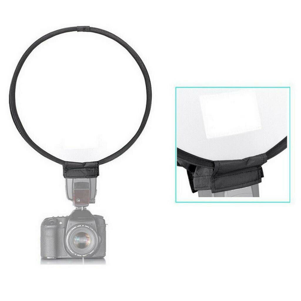 Universal 30cm/12" Round Softbox Lighting For DSLR Cmaeras Flash Speedlight