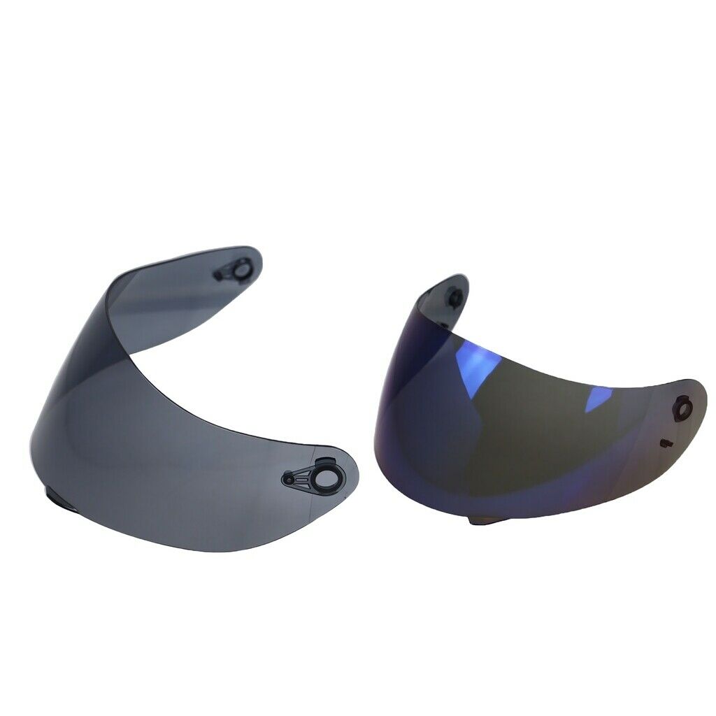 2 Packs Motorcycle Helmet Visors for K3sv K5 Helmets Lens Tawny + Blue