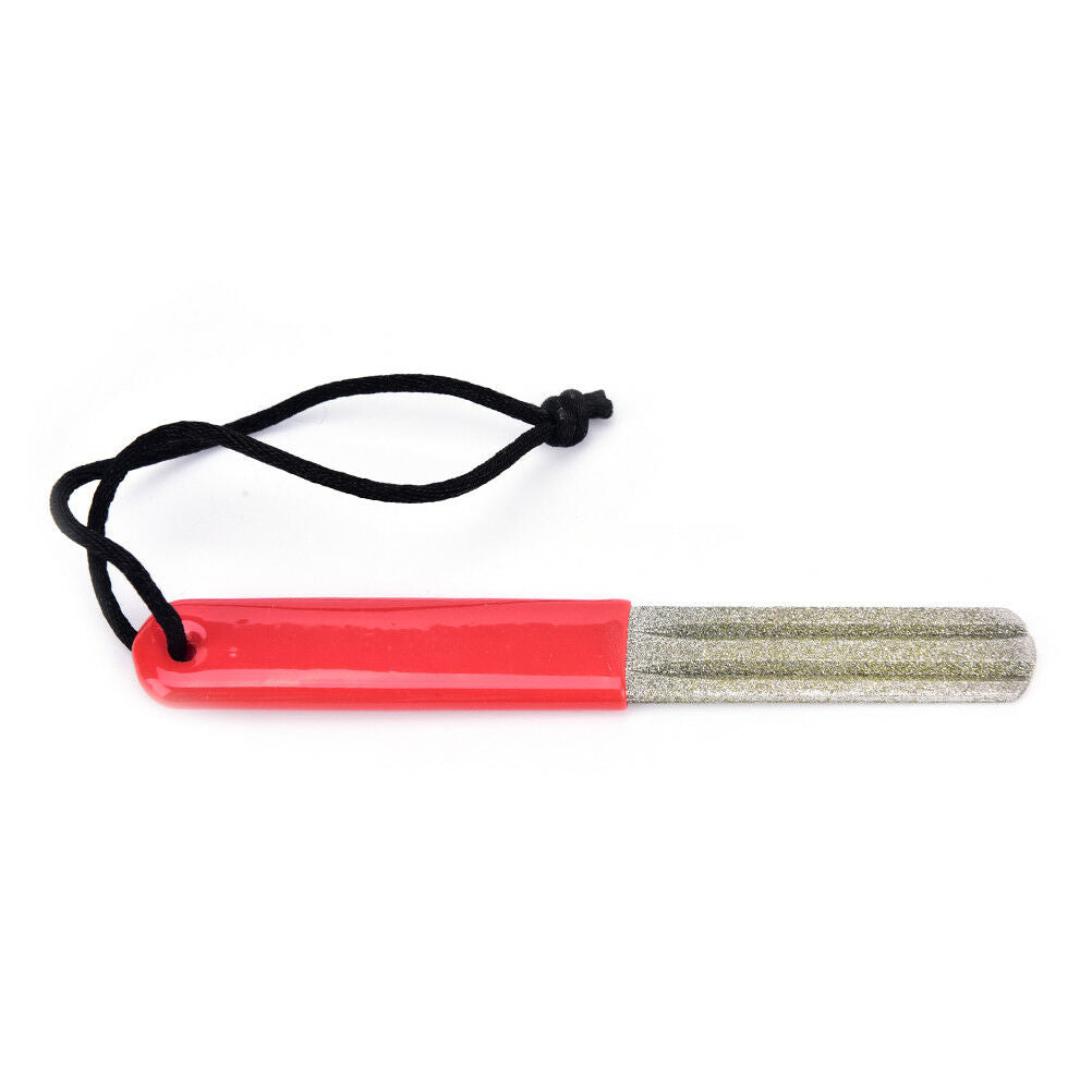 2sided groove diamond fishing hook hone fishook sharpener fishing tackle box BDA