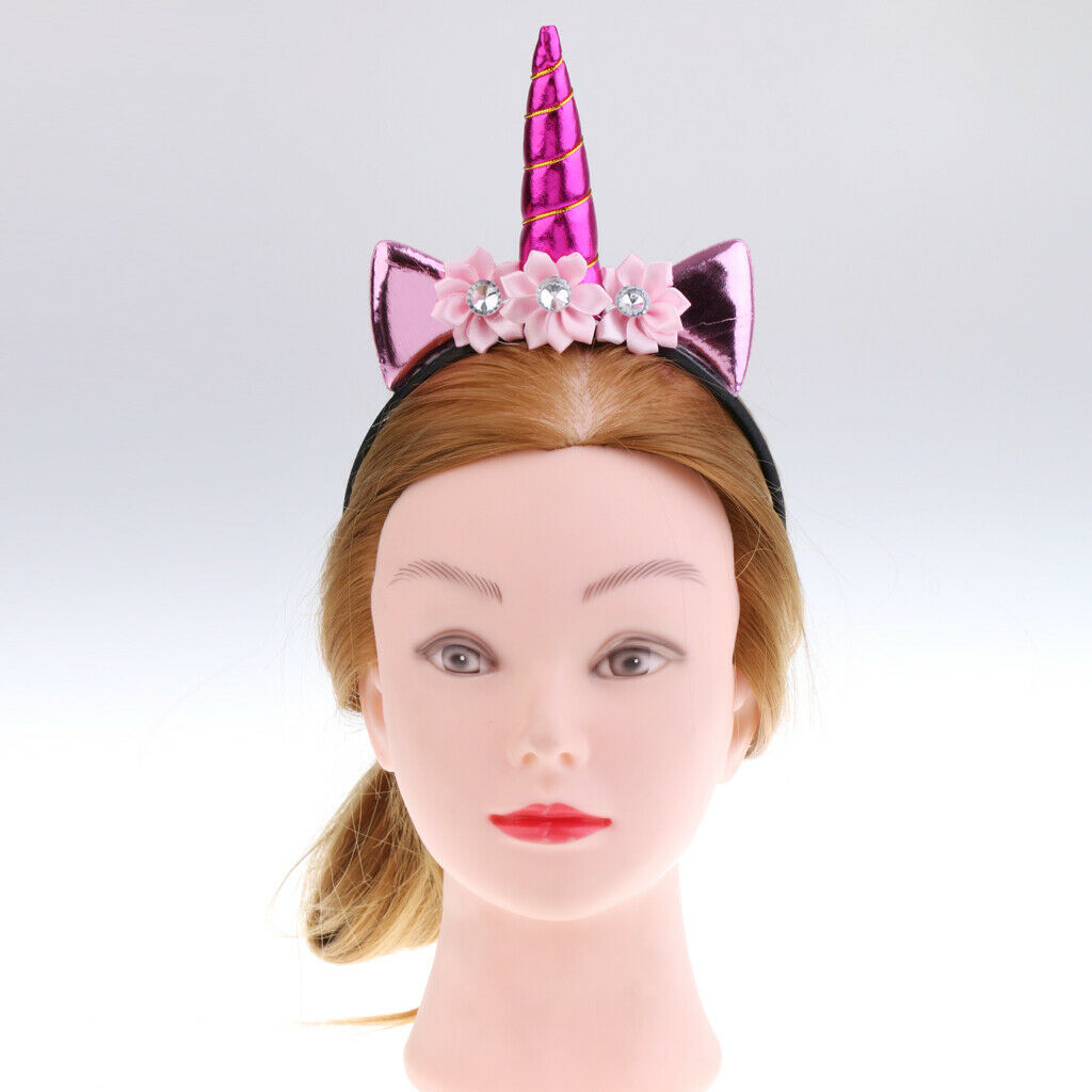 Kids Party Headband Unicorn Theme Hair Band Fancy Dress Costume Accessory