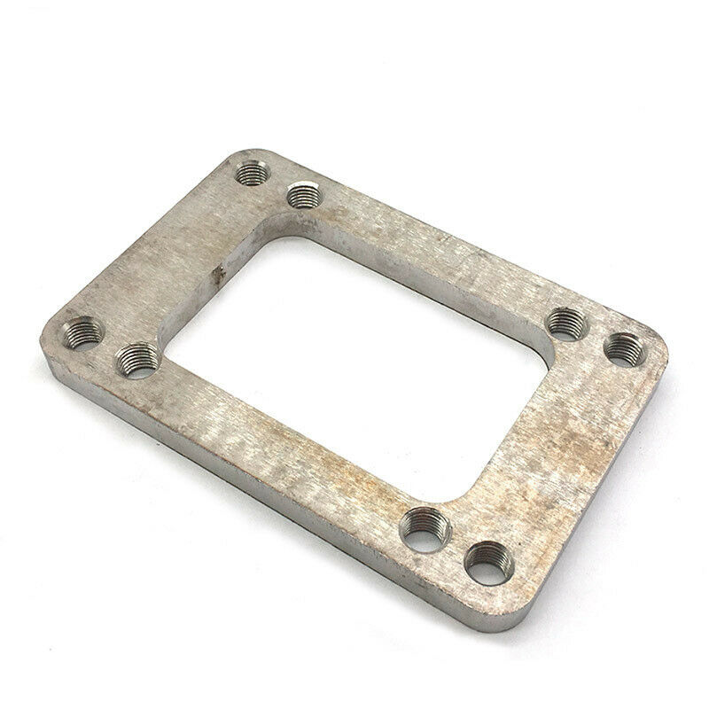 Turbo Manifold Flange SS Steel adapter T6 to T4 undivided Exhaust 8 Holes 3/8"