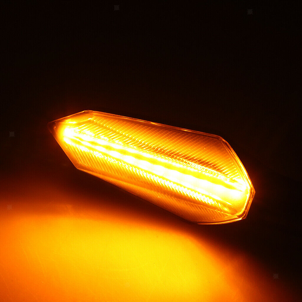 Daytime Running Lights LED High Brightness for Motorcycles ABS Plastic White