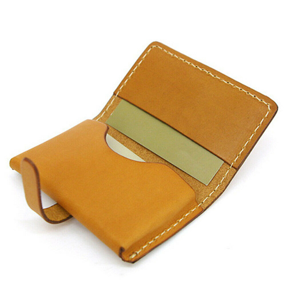 Blesiya 4Pcs Card Holder Case Clear Acrylic Leather Pattern Stencil Template