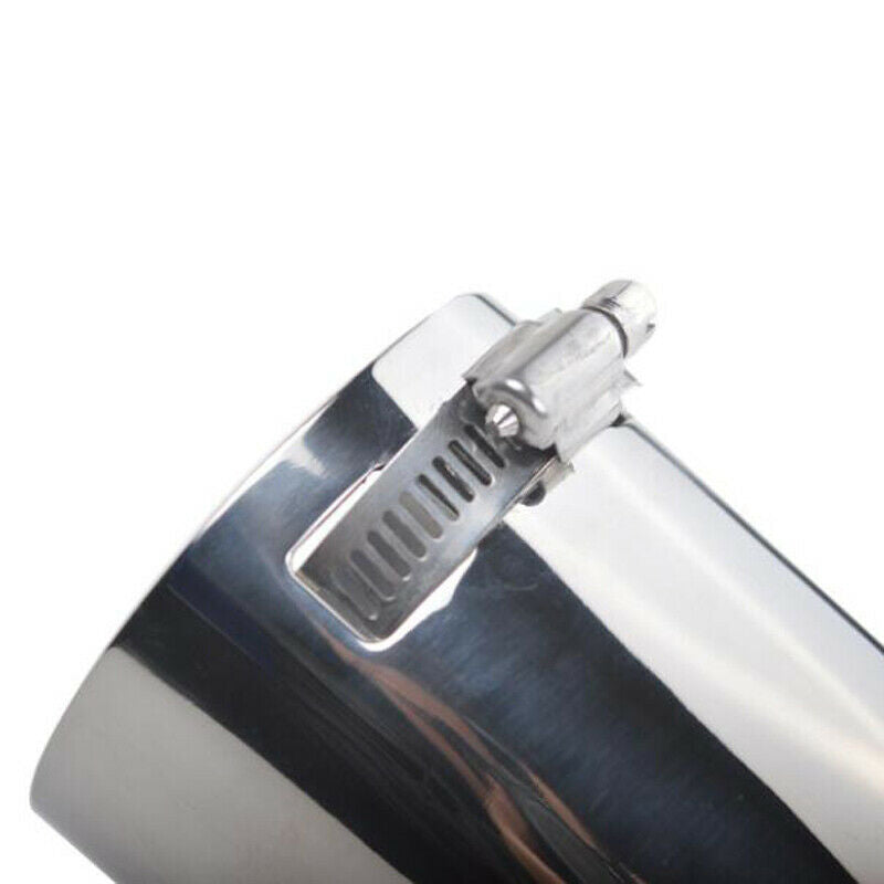 1PCS 70MM Car Exhaust Tail Pipe Roasted Blue Throat Muffler Stainless Steel Pipe