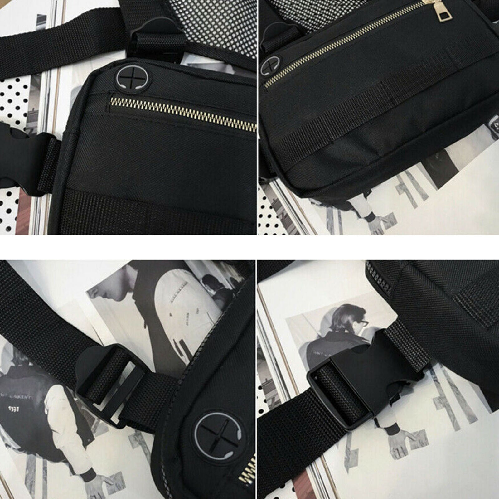 Chest Rig Bags Running Phone Holder Front Pack Streetwear Sports Shoulder Bag