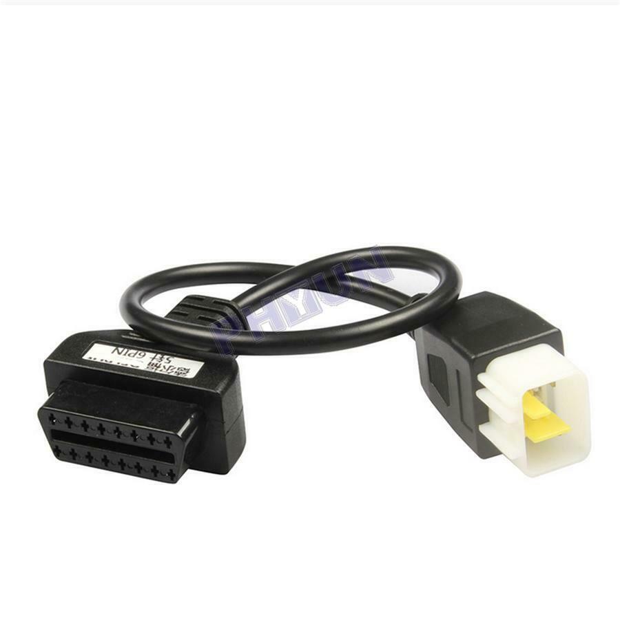 OBD2 6 Pin To 16 Pin Diagnostic Plug Adaptor Cable For BENELLI Motorcycle ATV