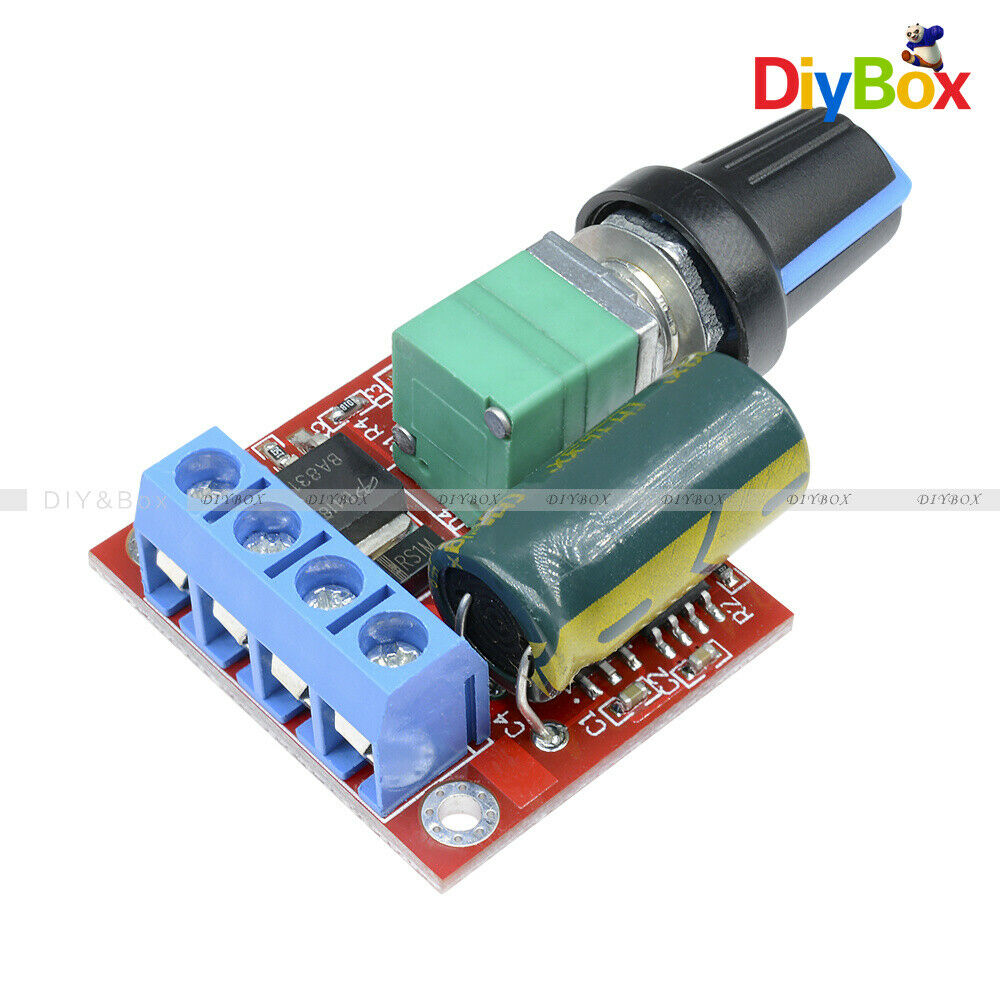 [2PCS] 4.5V-35V 0-5A 20khz LED PWM DC Motor Controller Speed Regulation Dimmer
