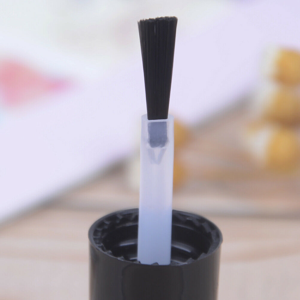 10ml Empty Nails Polish Bottle Black Glass With Agitator Mixing Ball Nail poBDA