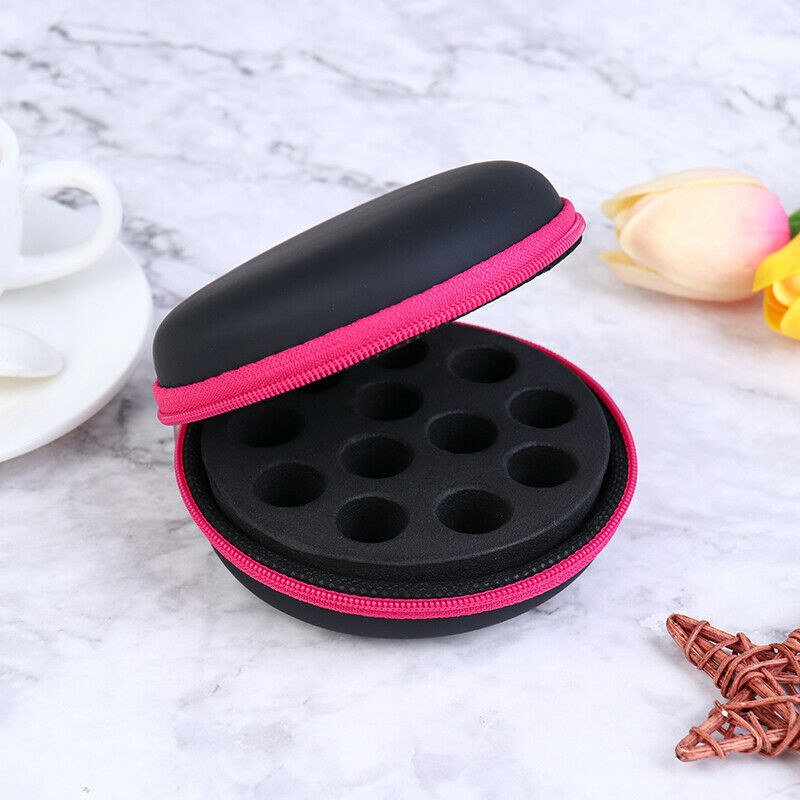 12 Bottles Round Essential Oil Storage Bag Essential Oil Organizer Case 1ml  KX