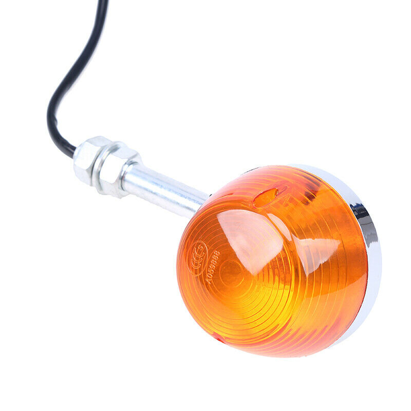 1X 12V M10 Turn Signal Light Amber Indicator Motorcycle Blinker Universal Lamp