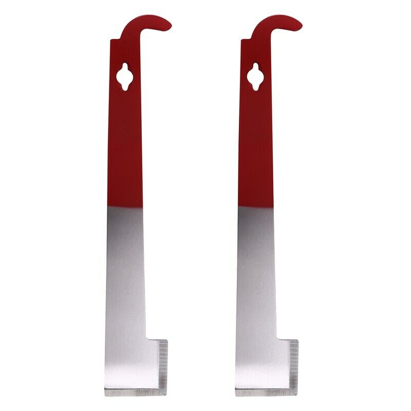 2 Pack Stainless Steel Beekeeping Hive Tool J Hook Bee e Lifter And Scraper EqR7