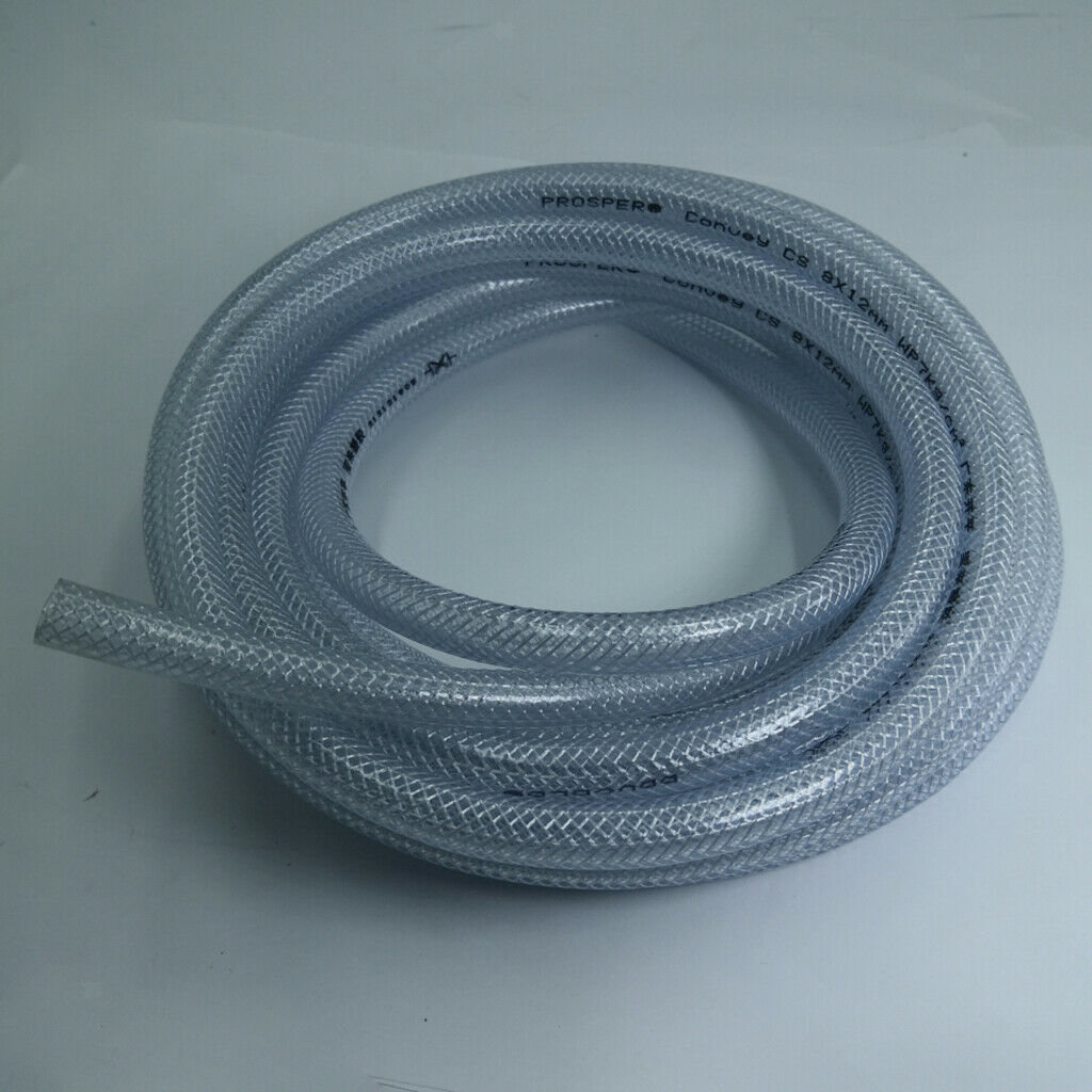 2Pieces 196.85in Argon Gas Hose Flow Meter Hose for Welding 6/8mm Inner Dia