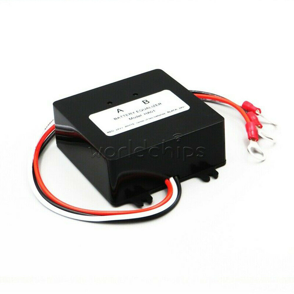 Solar Battery Bank System Voltage Equalizer 2X12V Lead-Acid Gel Battery Balancer