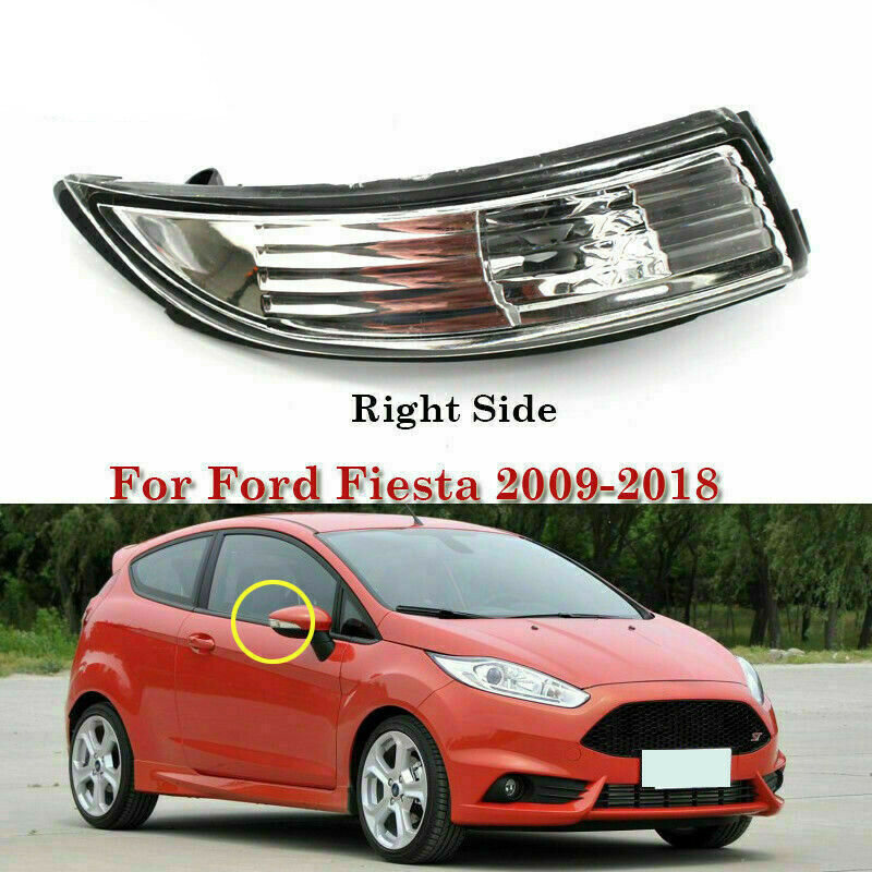 Right Passenger Rear View Mirror Turn Signal Light Cover For Ford Fiesta 09-15