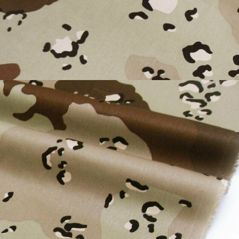 1.48M Width Desert Spot Camouflage Fabric Cotton Twill Camo Cloth Military DIY