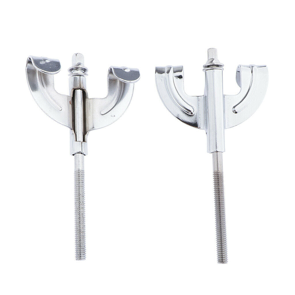 Bass Drum Claws Hook and Tension Rods Chrome Assembly Repair Replacement