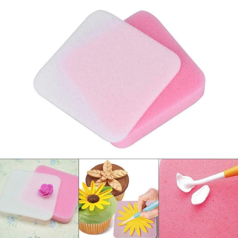 Flower Fondant Forming Cups Drying Holder Dry Flower Sponge Mats Forming Shaping