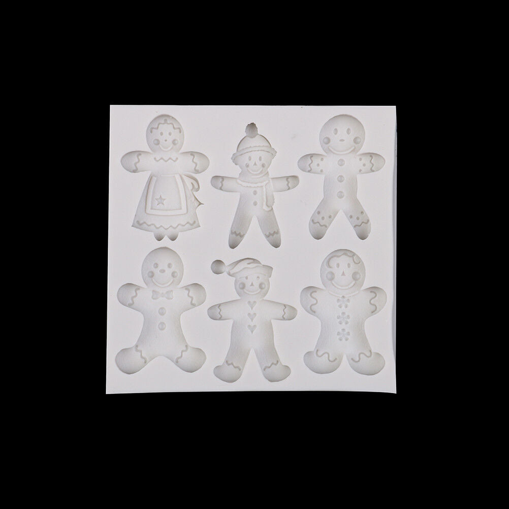 Christmas Snowman Silicone Fondant Mold Cake Decorating Tool Chocolate Mould  XC